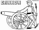 Cannon Getdrawings Drawing Coloring Pages sketch template