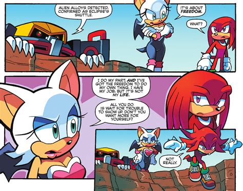 “nice Rouge And Knuckles Moment Form Sonic Universe 68 I