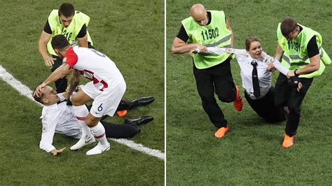 world cup final russia pussy riot protesters charged for pitch invasion
