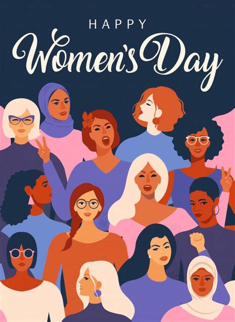 international women s day poster premium vector happy woman day happy