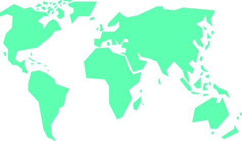 map   world simple clipart