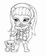 Abbey Monster High Pages Coloring Getcolorings sketch template