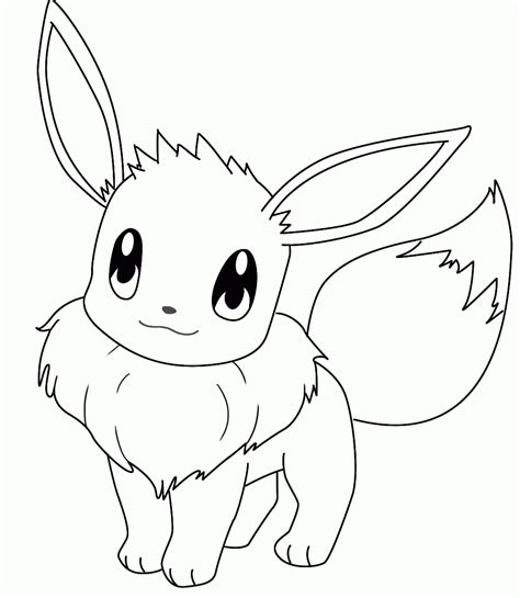 pokemon coloring page eevee coloring home