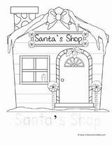 Helpers Santas sketch template