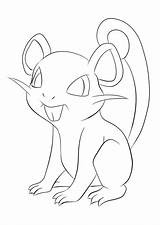 Pokemon Rattata Coloriages Coloriage Complexe Génération Pokémon Linearts Ténèbres sketch template