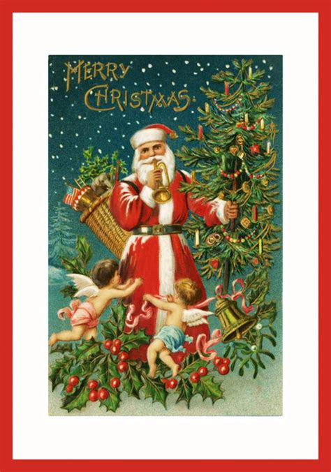 vintage christmas cards  printable printable templates