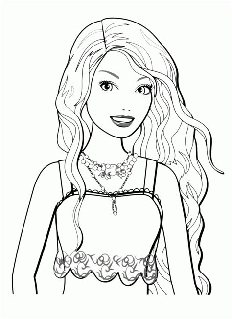barbie coloring pages fashion coloring home