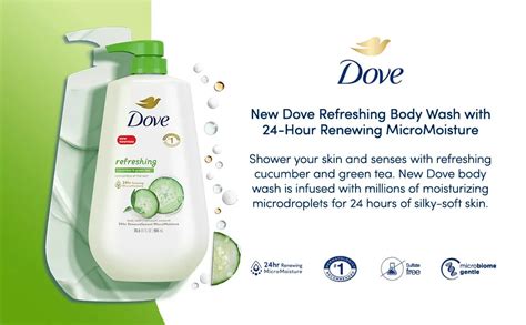 highest selling dove  body wash pump refreshing cucumber  tea  counts refreshes cleanser
