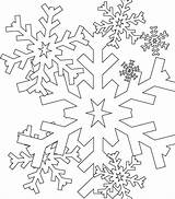 Neige Flocon Coloriages Flocons sketch template