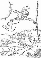 Tarzan Coloring Pages Disney Book Coloriage Printable Jane Color Colorier Movie Kids Dessin Imprimer Sheets Colouring Cartoon Cartoons Info Printables sketch template