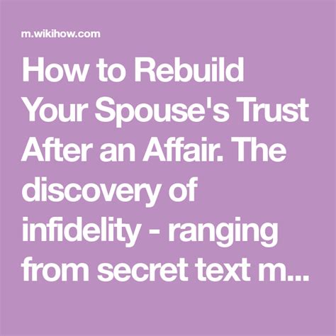 rebuild your spouse s trust after an affair affair
