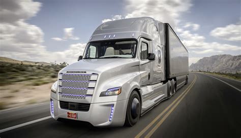 driving semi trucks hit  highway  testing  nevada