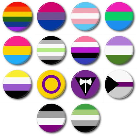 lgbtq flags 1 25mm button badge pride gay lesbian trans ebay