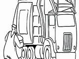 Truck Peterbilt Coloring Pages Garbage Road Off Drawing Fire Getcolorings Line Clipartmag Dump sketch template