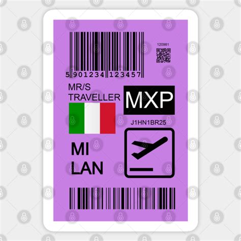 milan italy travel ticket milan sticker teepublic