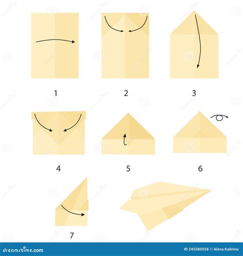 instructions      paper airplane step  step diy paper