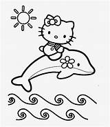 Coloring Kitty Hello Dolphins Dolphin Baby Above Sheet Nicepng sketch template