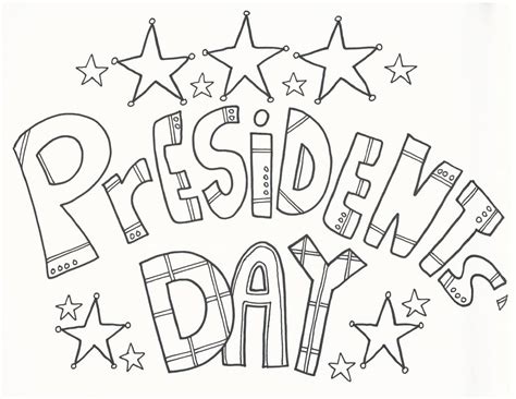 presidents day coloring pages  printable coloring pages  kids