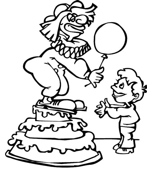 circus coloring pages birthday printable