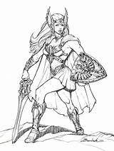 Ra Shera He Warrior Femme Printable Princesa Guerreira Poder Guerriere Noir Thundercats Fernsehserie Kelten Skizzen Fürs Zeichnen Oldtimer Baena sketch template