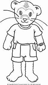 Rogers Coloring Mister Neighborhood Pages Mr Daniel Kids Tiger Pbskids sketch template