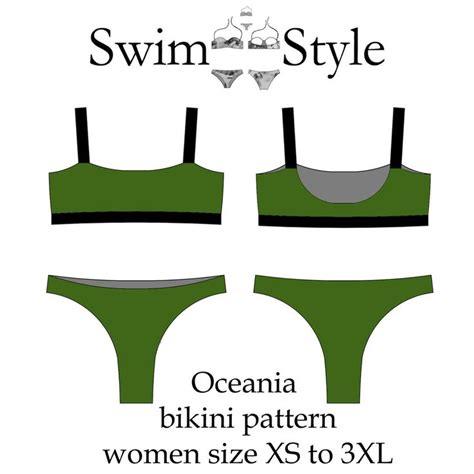 bikini  sewing pattern women swimsuit pattern bikini etsy bikini