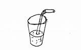 Straw Drawing Straws Cartoon Glass Lemonade Clipartmag Draw sketch template