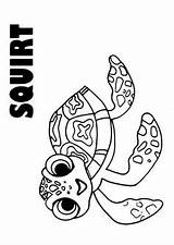 Coloring Pages Squirt Crush Getdrawings sketch template
