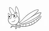 Dragonfly Libellule Libelle Coloringhome Coloriages Malvorlagen sketch template
