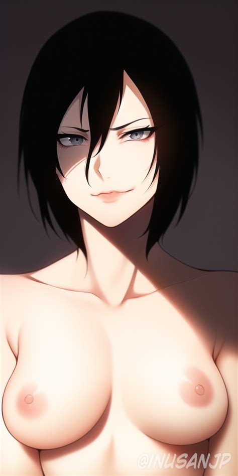 Rule 34 1girls Ai Generated Attack On Titan Bare Shoulders Black Hair