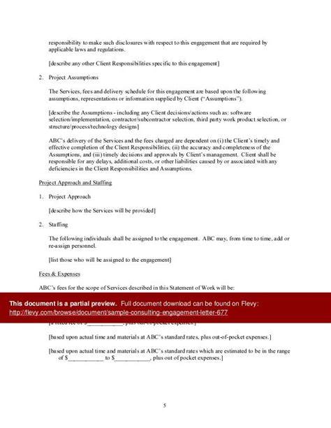 sample consulting engagement letter