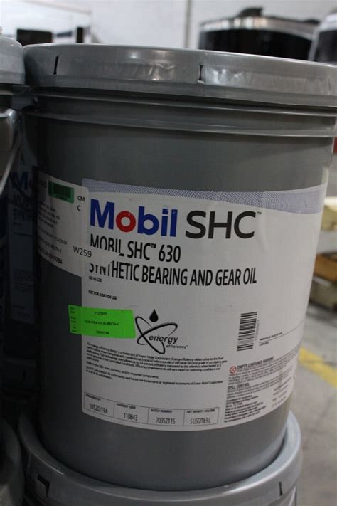 mobil shc  synthetic bearing gear oil iso vg   gallon  ebay