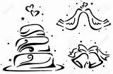 Wedding Stencil Bells Doves Stock Cake Featuring Getdrawings Drawing Clipartmag Lenmdp Depositphotos sketch template