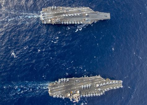 These Photos Of Uss Gerald R Ford And Uss Harry S Truman