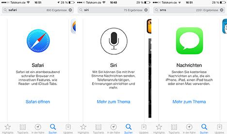 apple bewirbt standard ios apps und services im app store macerkopf