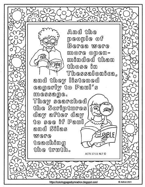 acts  print  color page bible verse coloring page bible