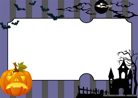 printable halloween templates invitations