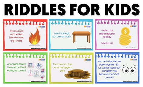 riddles  kids  answers worksheetsplanet