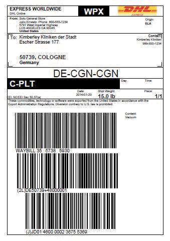 required export documents discover dhl