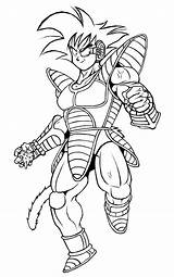 Turles Dbz Coloring Nappa Dragonball Inked Pages Ss Only Deviantart sketch template