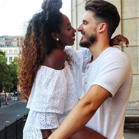 shut up and kiss me 💋 beautiful interracial couple love wmbw bwwm