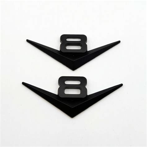 black  logo car emblem   engine badge  metal sticker sport turbo decal ebay