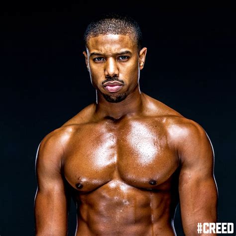 Michael B Jordan Oiled Up Shirtless And Fine As And In New Creed