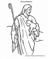 Parables Hirte Parable Shepherds Lamb Shepard Hirten Schafe Gleichnis Ostern Malbücher Fronleichnam Christianity Ausdrucken sketch template