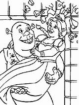 Shrek Fiona Coloring Beloved sketch template
