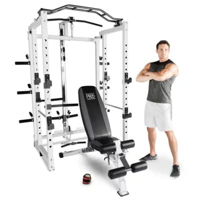 buy marcy pro folding power cage home gym  weight bench    fitness equipment