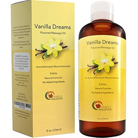 Vanilla Edible Massage Therapist Oil For Couples All Natural Jojoba