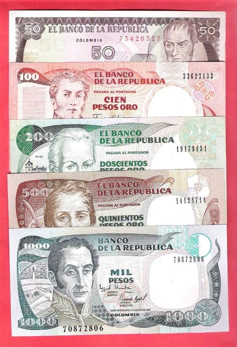 set x 10 billetes de colombia 30 000 en mercado libre