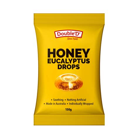 Double ‘d Honey Eucalyptus Drops 150g – Double D
