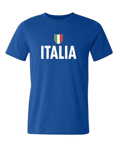 italia logo royal blue t shirt unisex tdot italians